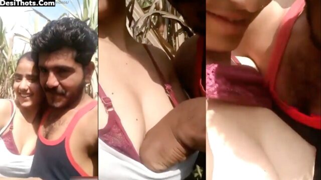 Virgin Punjabi girl romance and boobs sucking in the farm, mms viral video