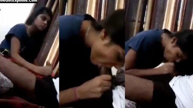 Hot Punjabi girl gets jaw pain with blowjob, Clear Audio