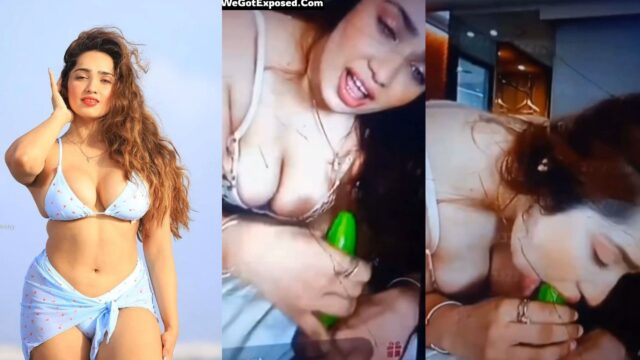 Aditi Mistry Gives Her Cucumber A Blowjob, Aditi Mistry Viral MMS Video