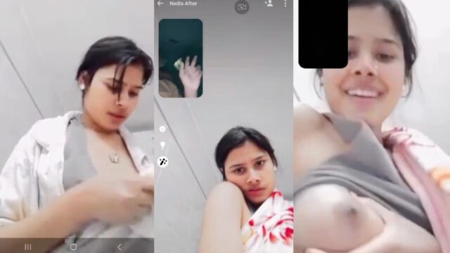 Bengali hot maal showing her boobs in live video call, Bengali Leaked video