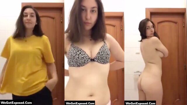 Cute Light Skin, Hot Nude Pakistani Girl Flaunting Her Nude Body As She Teases