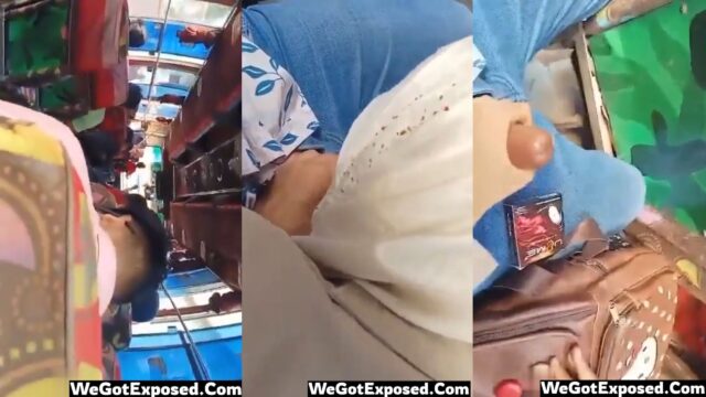 Pakistani viral of a hijabi girl sucking a dick in a bus, mms video
