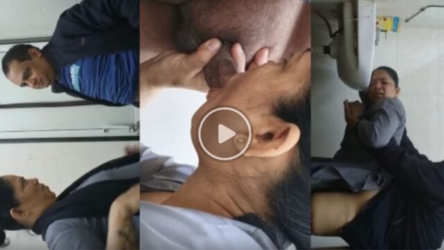 Boss k sath office k toilet mai chudi sexy bhabhi, Desi MMS