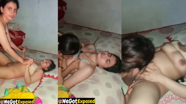 Hot Desi Lesbian Girls Sucking Boobs and Eating Wet Pussy