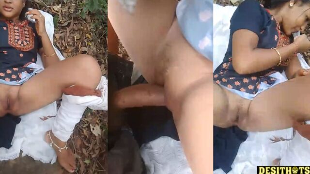 Dehati teen college girl ki chikni chut chudai jungle me